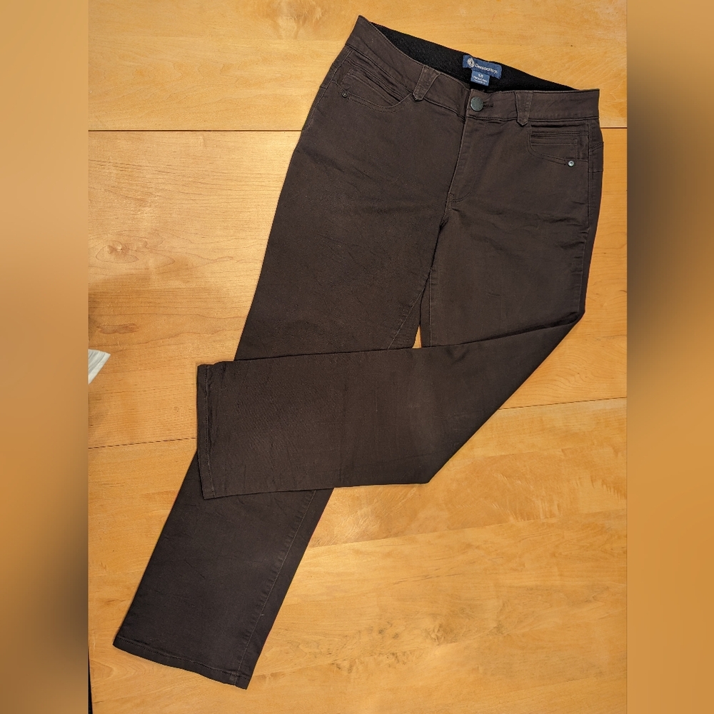 Democracy "Ab"Solution Straight Leg Dark Gray Jeans 12